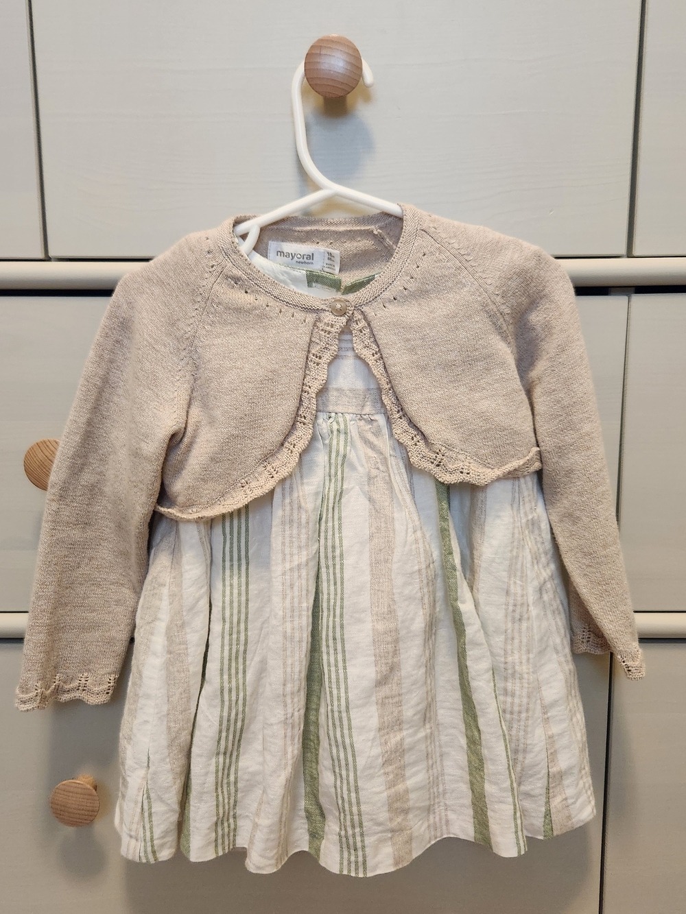 Mayoral Striped Dress - 3 Piece Outfit